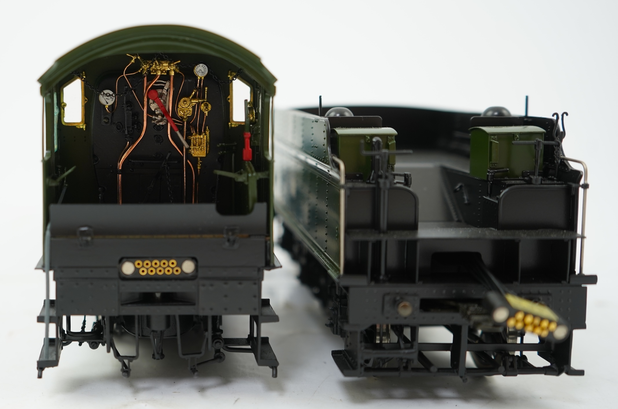 An 0 gauge Masterpiece Models model of GWR Class 28xx, 2884, 2-8-0 tender locomotive, powered for two rail operation, with original box.